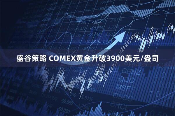盛谷策略 COMEX黄金升破3900美元/盎司
